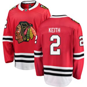 Kinder Chicago Blackhawks Eishockey Trikot Duncan Keith #2 Breakaway Rot Fanatics Branded Heim